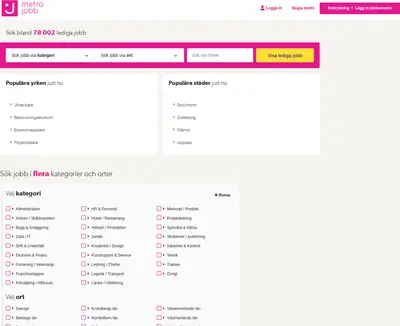 www.metrojobb.se startsida 2018