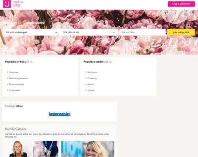 www.metrojobb.se startsida 2024