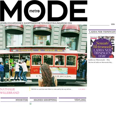 www.metromode.se startsida 2011