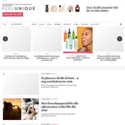www.metromode.se startsida 2019