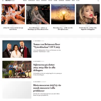 www.metromode.se startsida 2024