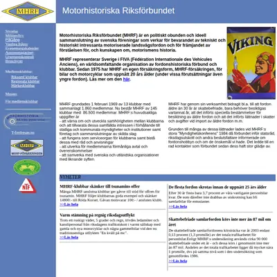 BSA BLADET startsida 2005