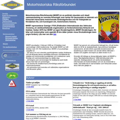 BSA BLADET startsida 2006