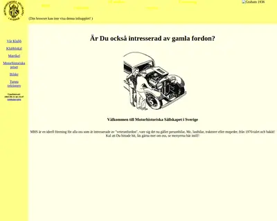 Motorhistoriskt magasin startsida 2003