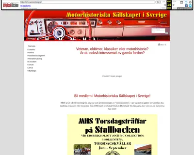 Motorhistoriskt magasin startsida 2010