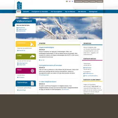 www.micasa.se startsida 2014