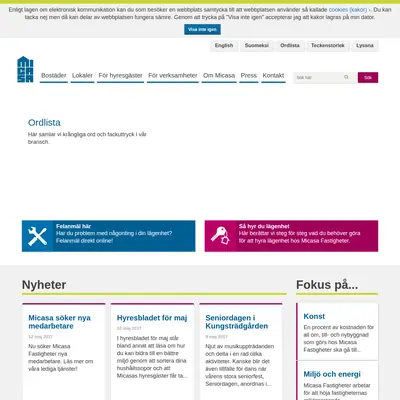www.micasa.se startsida 2017