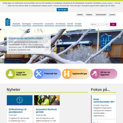 www.micasa.se startsida 2024