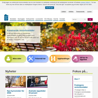 www.micasa.se startsida 2026