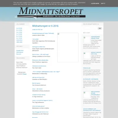 Midnattsropet startsida 2017