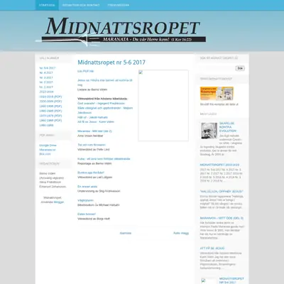 Midnattsropet startsida 2018