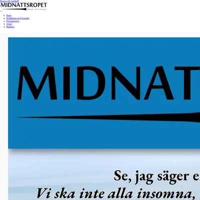 Midnattsropet startsida 2021