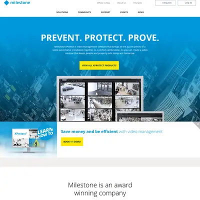 Milestone startsida 2020