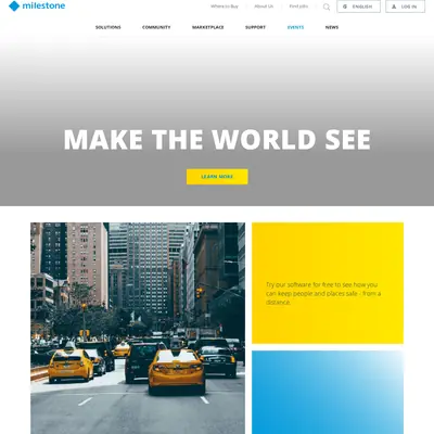Milestone startsida 2021