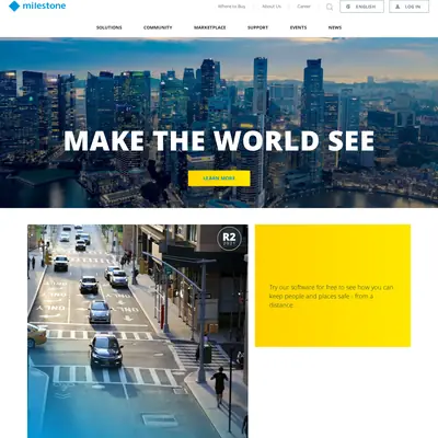 Milestone startsida 2022