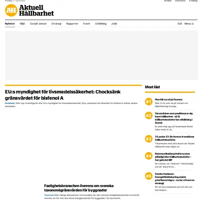 www.miljorapporten.se startsida 2021