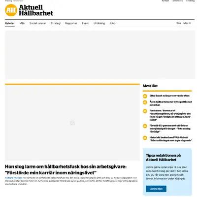 www.miljorapporten.se startsida 2023