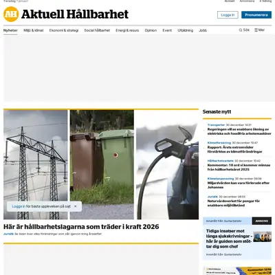 www.miljorapporten.se startsida 2026