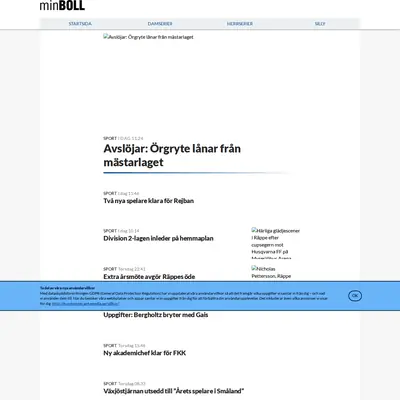 minboll.se startsida 2020