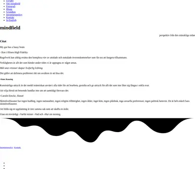 mindfield.se startsida 2023