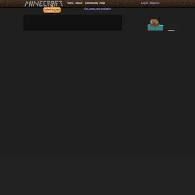 Minecraft startsida 2011