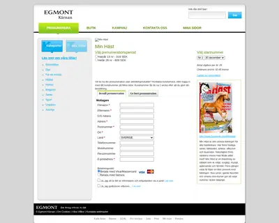 Min Häst startsida 2011