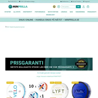 minprilla.se startsida 2023