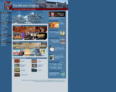 Miracle Channel startsida 2006