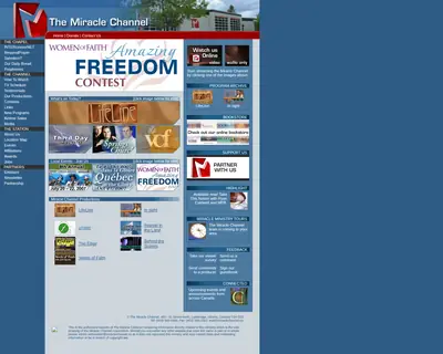 Miracle Channel startsida 2008