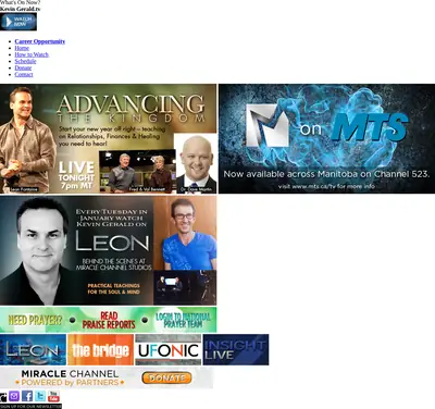 Miracle Channel startsida 2012