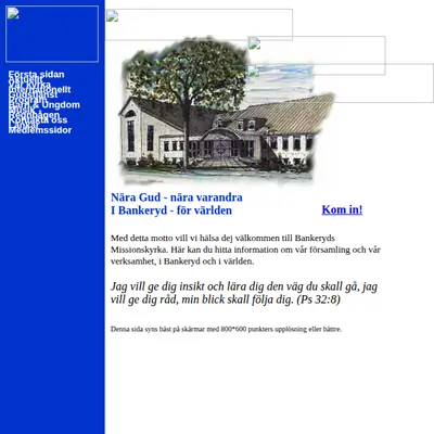 Bankeryds Missionsförsamling startsida 2003