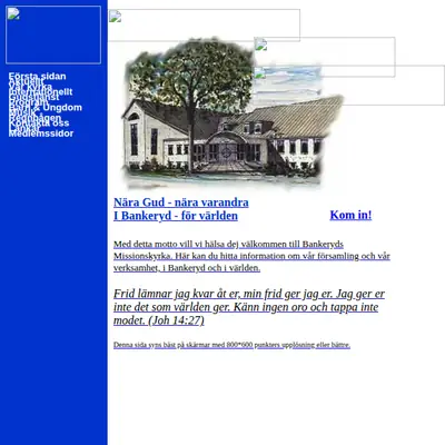 Bankeryds Missionsförsamling startsida 2004
