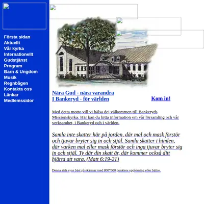 Bankeryds Missionsförsamling startsida 2005