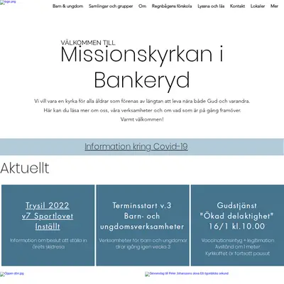 Bankeryds Missionsförsamling startsida 2022