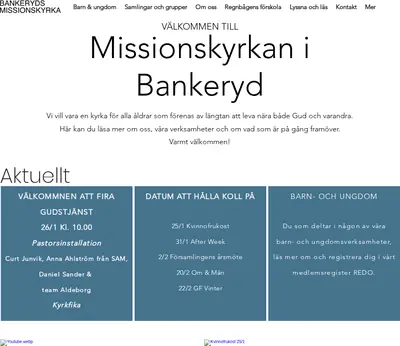 Bankeryds Missionsförsamling startsida 2025