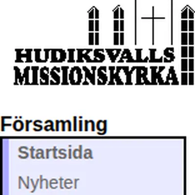 Missionskyrkan i Hudiksvalls TV-sändning startsida 2005