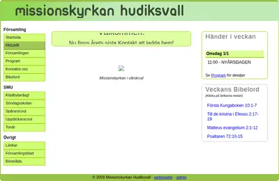 Missionskyrkan i Hudiksvalls TV-sändning startsida 2014