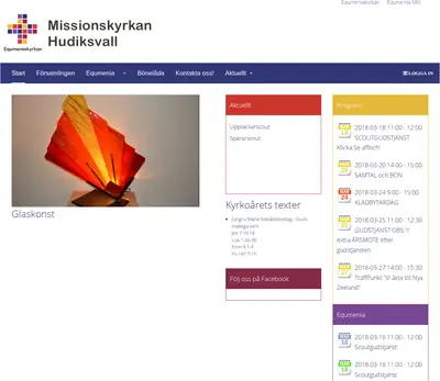 Missionskyrkan i Hudiksvalls TV-sändning startsida 2018