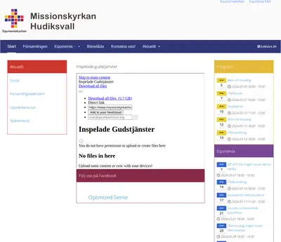 Missionskyrkan i Hudiksvalls TV-sändning startsida 2024