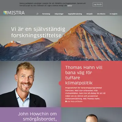 Mistras nyhetsbrev startsida 2022