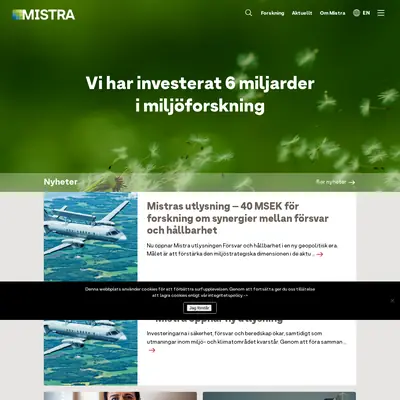 Mistras nyhetsbrev startsida 2026