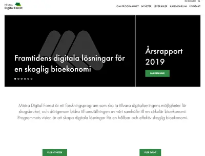 Mistradigitalforest.se startsida 2020