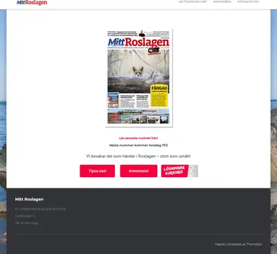 Mitt Roslagen startsida 2022