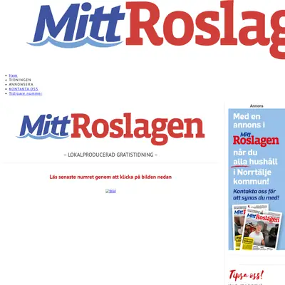 Mitt Roslagen startsida 2025