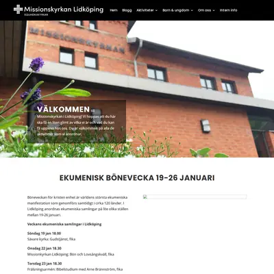 Missionskyrkan Lidköping startsida 2025