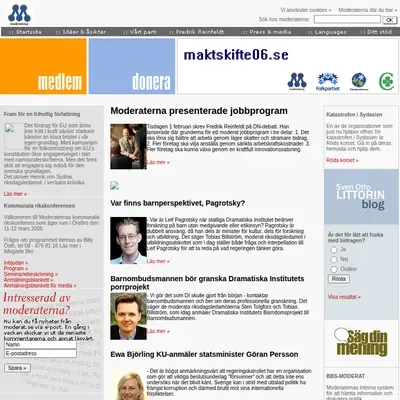Östgöta-Moderaten startsida 2005