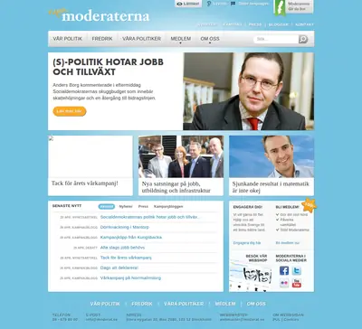 Östgöta-Moderaten startsida 2013