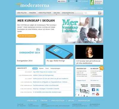 Östgöta-Moderaten startsida 2014