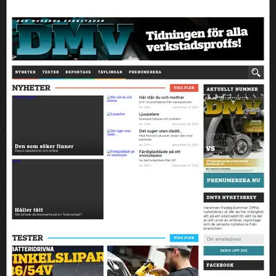 DMV - Den Moderna Verkstaden startsida 2022