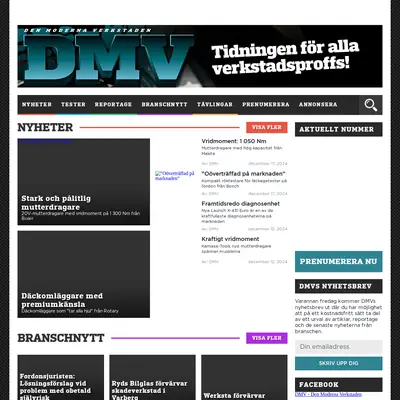 DMV - Den Moderna Verkstaden startsida 2025
